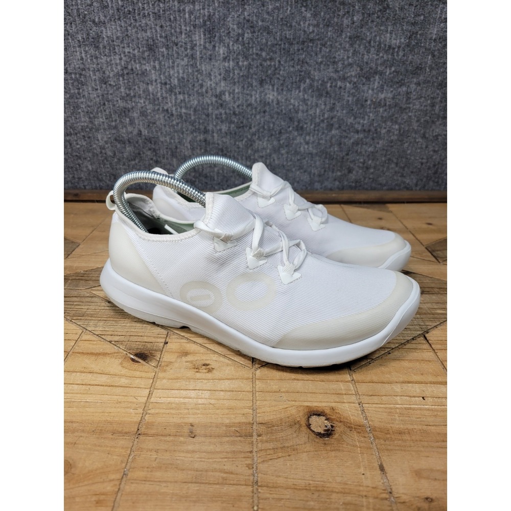 OOFOS OOmg Sport LS - Mens 43/10 White Comfort Lace Up  Recovery Athletic Shoes